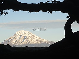 火山,欽博拉索,景觀
