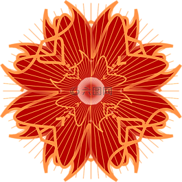 玫瑰,對(duì)稱性,飾品