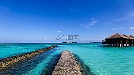 馬爾代夫,海,藍(lán)天