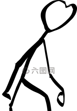 火柴人,簡(jiǎn)筆圖,累了
