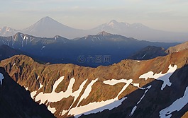 山,火山,攀登