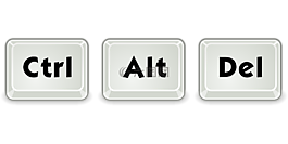 alt,控制,删除