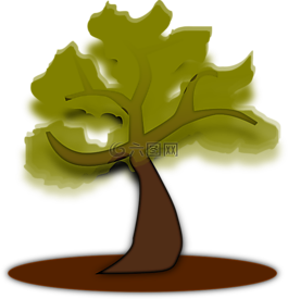 樹,植物,樹干