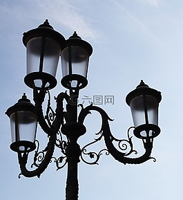 燈柱,光,照明