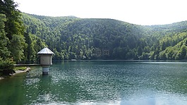 du lac大氣球,壩,湖