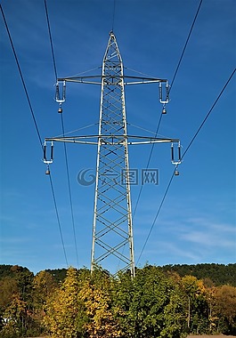 strommast,電源線,電力