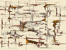 線路,字符,布朗