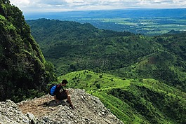 冒險,山,懸崖