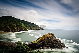 海滩,悬崖,岛