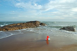 海,沙,天空