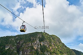 缆车,高,运输