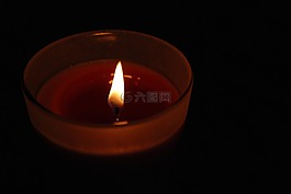 蠟燭,玻璃,火焰