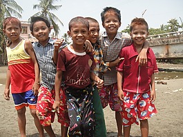 兒童,男孩,友誼