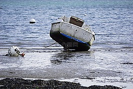 小船,海,水