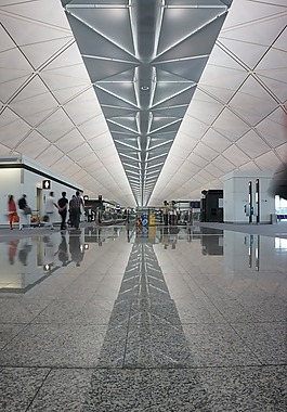香港,机场,走廊