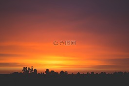 背光,顏色,日出