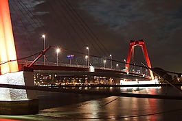 鹿特丹,橋,水
