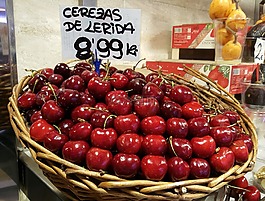 櫻桃,la bouqeria,市場