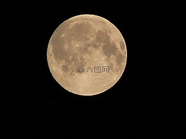 月球,夜,滿月