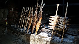 烤魚,童奈,和平
