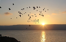 加利利,以色列,日出