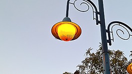 路燈,光,燈