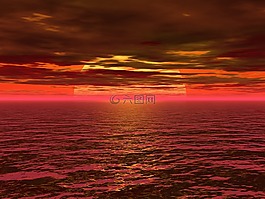 太陽,日落,天空