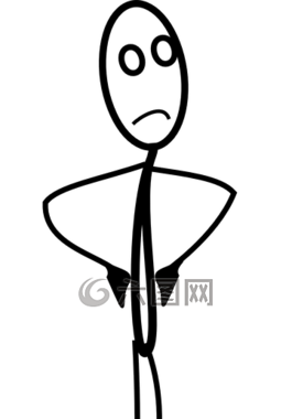 愤怒,火柴人,简笔图