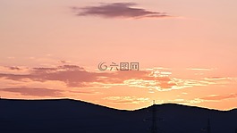 日落,天空,日出