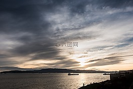 日落,直布罗陀,阿尔赫西拉斯