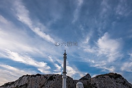 日落,直布羅陀,清真寺