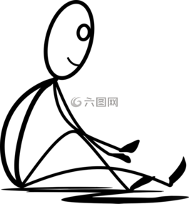 坐,拉伸,休息