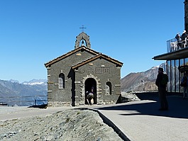 小教堂,高山,山