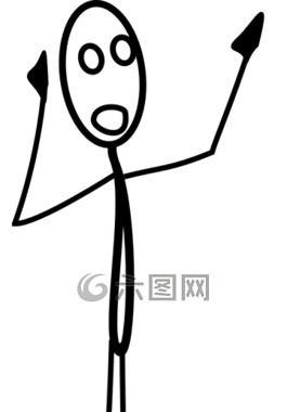 电话,火柴人,简笔图
