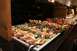 自助餐,魚,蝦