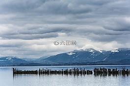 的水體,湖,景觀