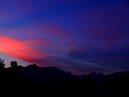 天空,早上,云