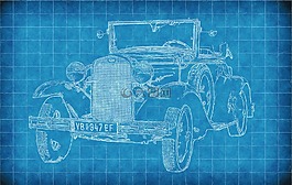 車,那輛舊車,藍圖