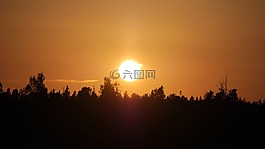 太陽(yáng)能,日落,himmel