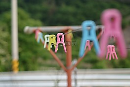洗衣,衣服掛鉤,夏天