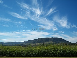 天空,云,地平線