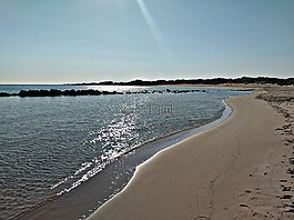 海,海灘,景觀