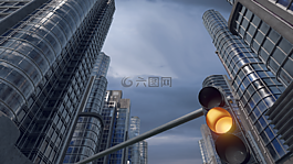 路燈,城市,cgi