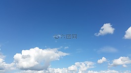 云,藍藍的天空,夏季