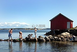 夏天,海,田園