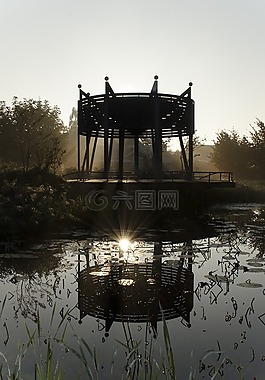 wilhelminapark,角,鏡子