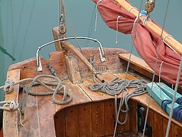 小船,海,繩子