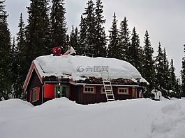 山,雪,山寨