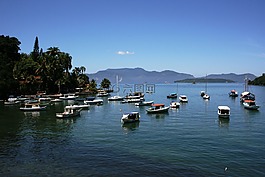小船,mar,天空