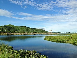 環(huán)礁湖,水,天空